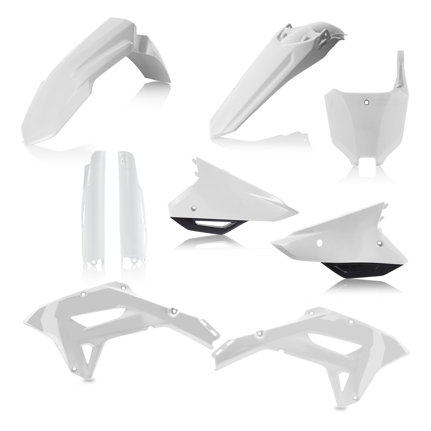 Plastic Kit  Full Hon White/Black