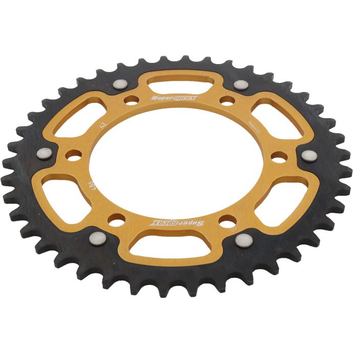Rear Stealth Sprocket Alu/Stl 42t 520 Gld Hon/Kaw