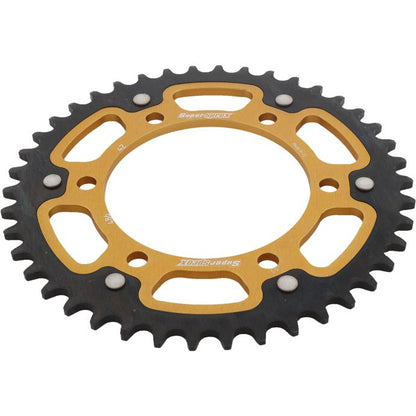 Rear Stealth Sprocket Alu/Stl 42t 520 Gld Hon/Kaw