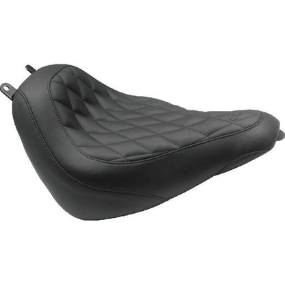 Mustang 00-15 Harley Softail Standard Rear Tire Wide Touring Passenger Seat w/Studs - Black