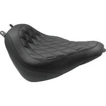 Mustang 18-21 Harley Heritage Classic, Deluxe Wide Tripper Solo Seat Diamond Stitch - Black