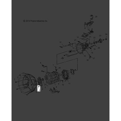 Polaris Slingshot Bolt with Washer, Genuine OEM Part 3235662, Qty 1