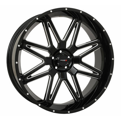 St7 Wheel 24x9 5+4 (0mm) 5/4.5 Gloss Black Milled