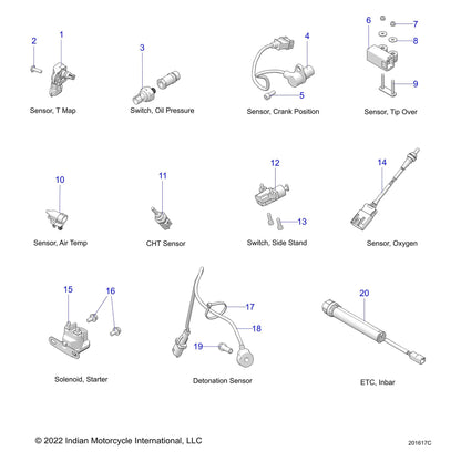 Indian Motorcycle Stud Plate Weld, M4, Genuine OEM Part 1016624, Qty 1