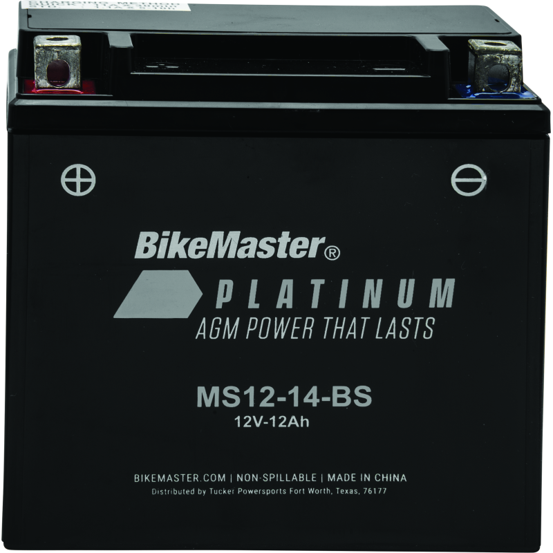BikeMaster AGM Battery - MS12-14-BS