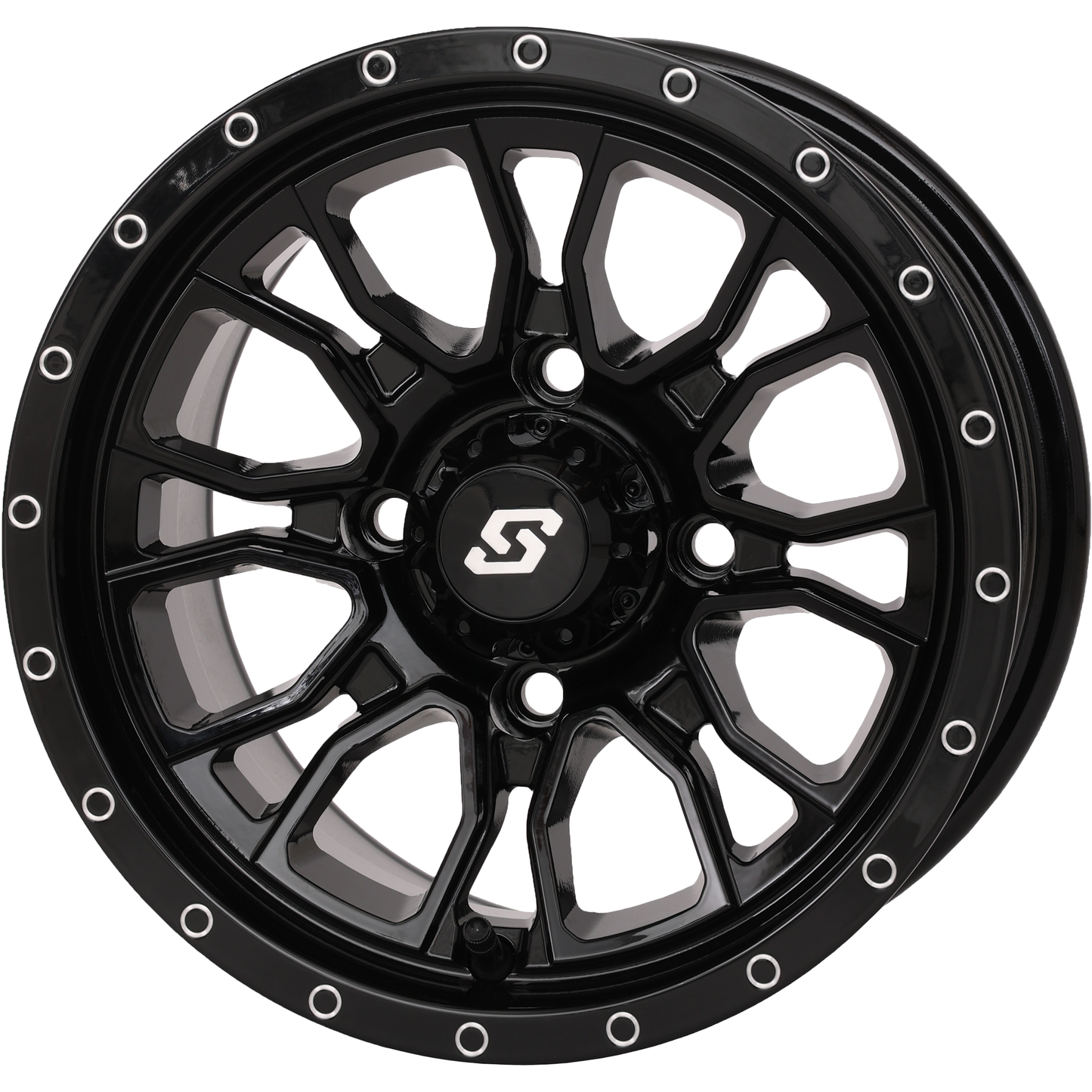 Fusion Wheel 12x7 5+2 4/110 Gloss Black