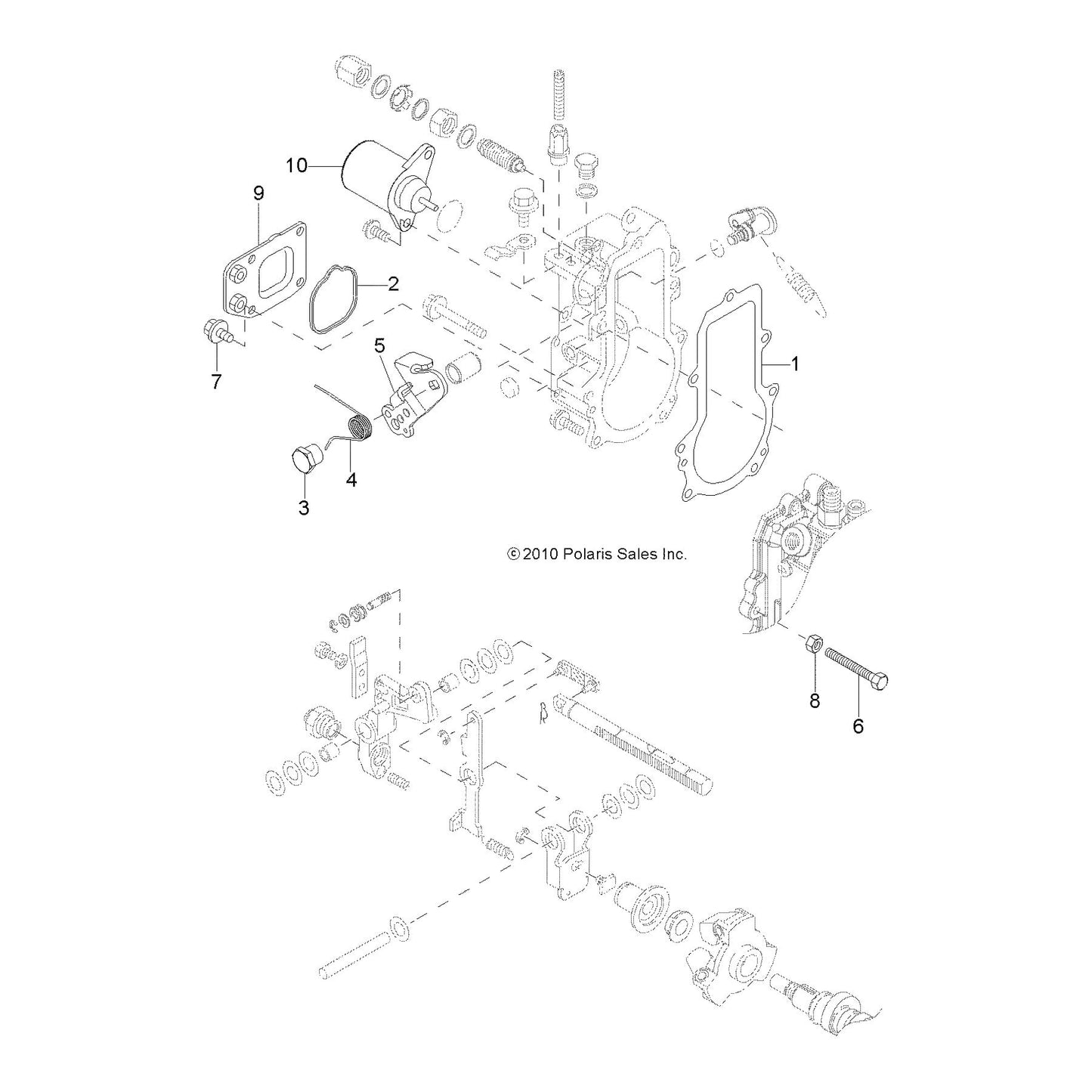 Polaris Ranger Stop Solenoid, Genuine OEM Part 3070283, Qty 1