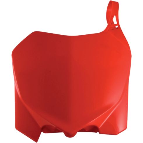 Front Number Plate Red