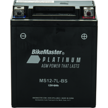 BikeMaster AGM Battery - MS12-7L-BS