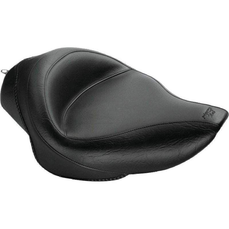 Mustang 04-21 Harley Sportster 3.3 GAL Wide Touring Solo Seat - Black