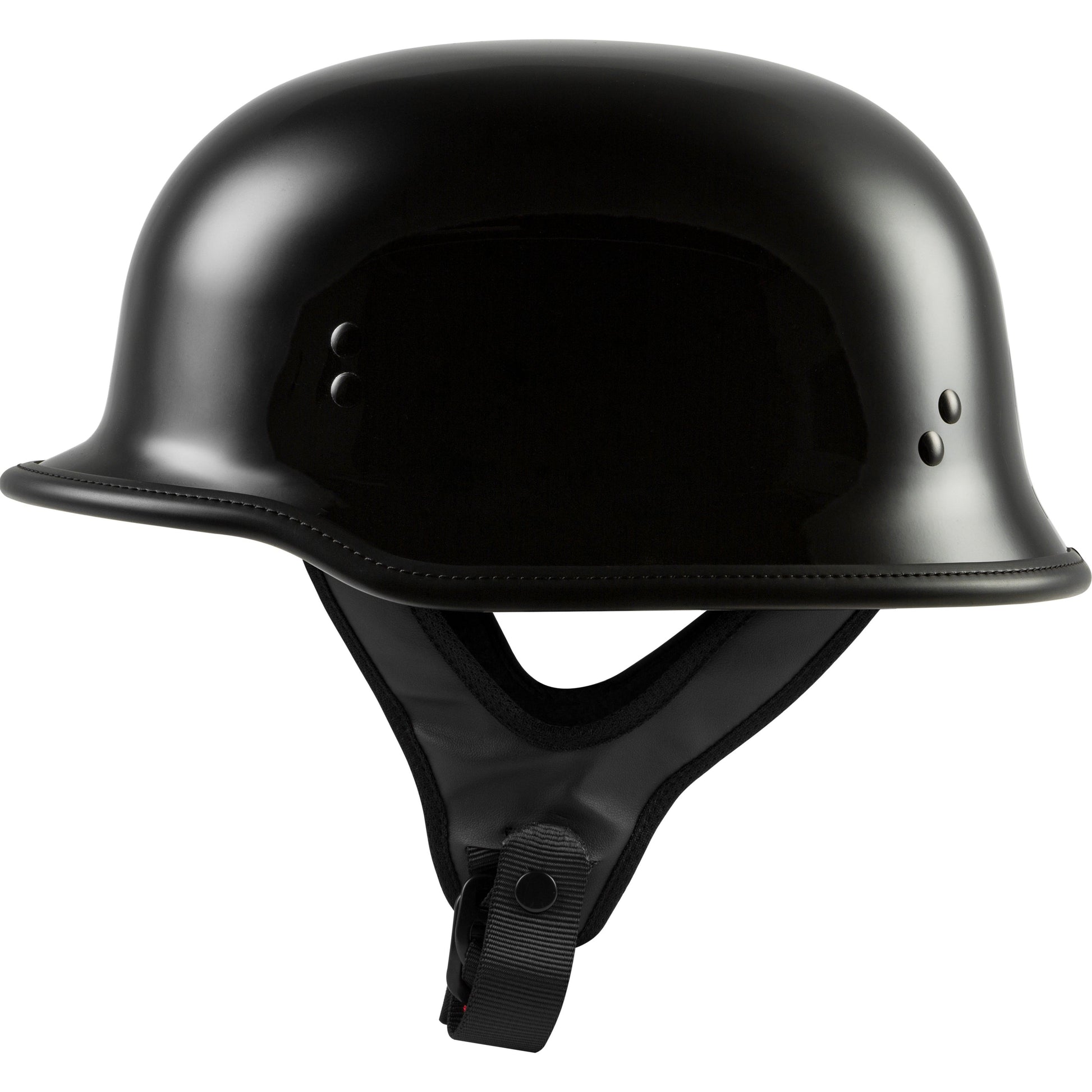 9mm German Beanie Helmet Gloss Black 4x