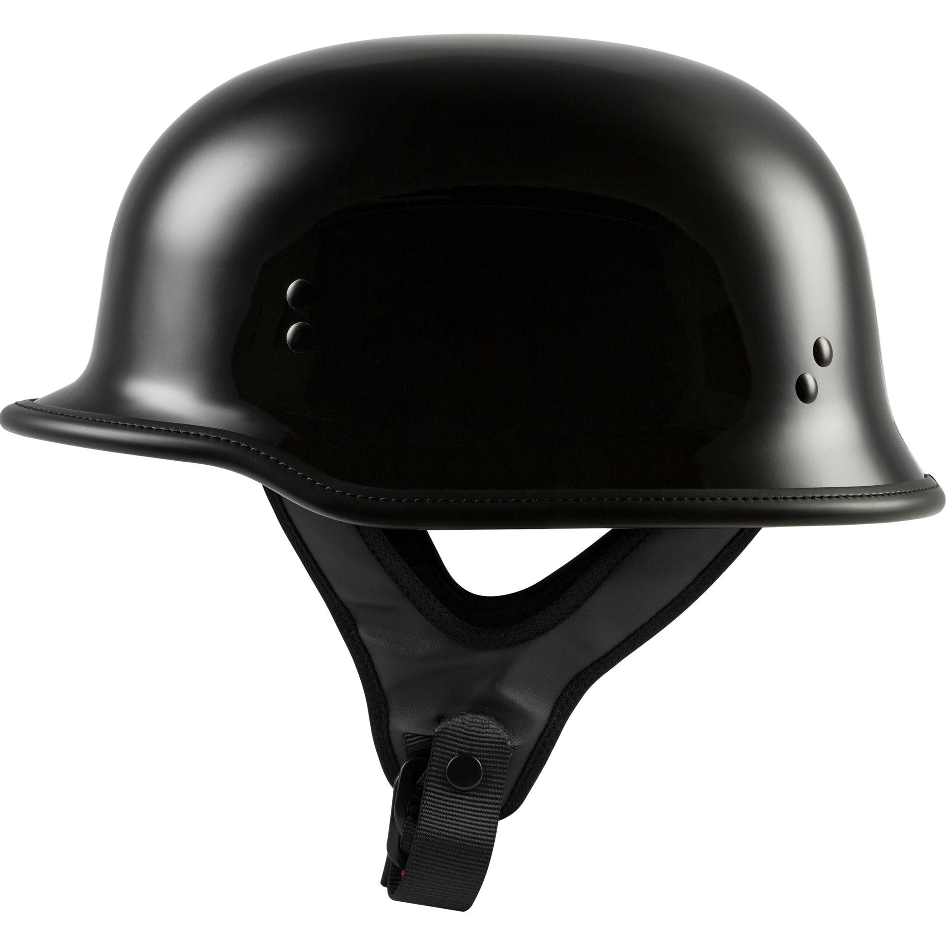 9mm German Beanie Helmet Gloss Black 2x