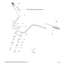 Indian Motorcycle RISER-CAP,FLAT BLACK, Genuine OEM Part 5639269-463, Qty 1