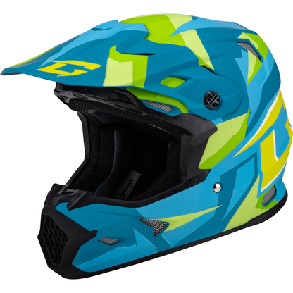 Mx 96 Splinter Helmet Matte Blue/Green Md