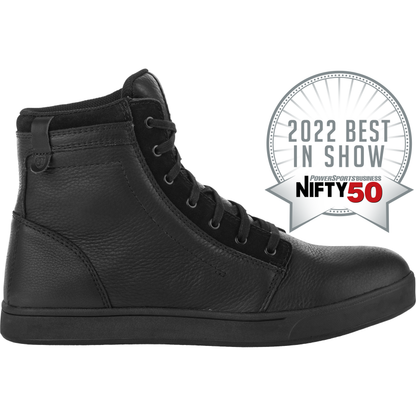 Axle Leather Waterproof Shoes Black/Black Sz 06