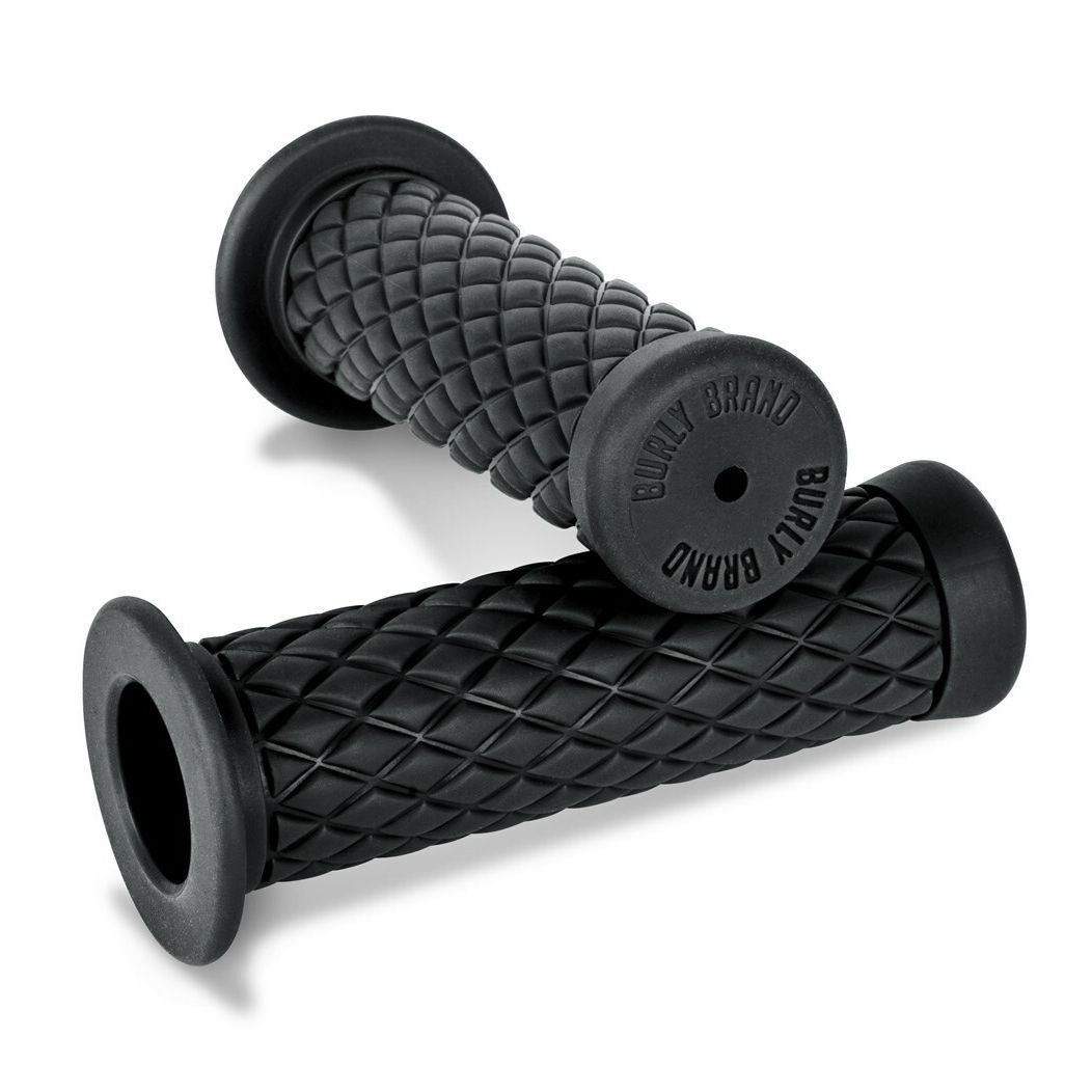 Rubber Diamondback Grips Black 1"
