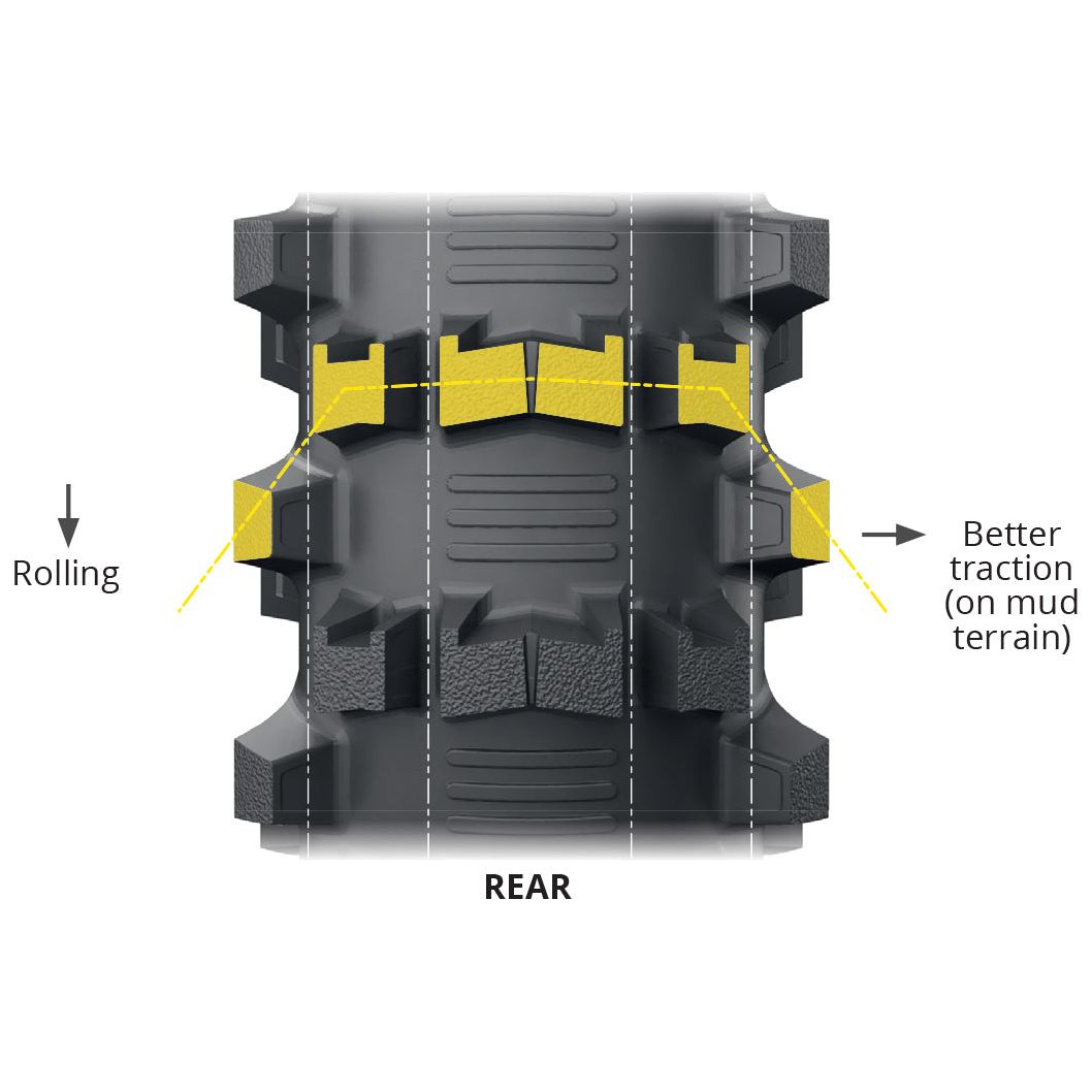 Tire Starcross 6 Mud Rear 100/90 19 57m Bias Tt