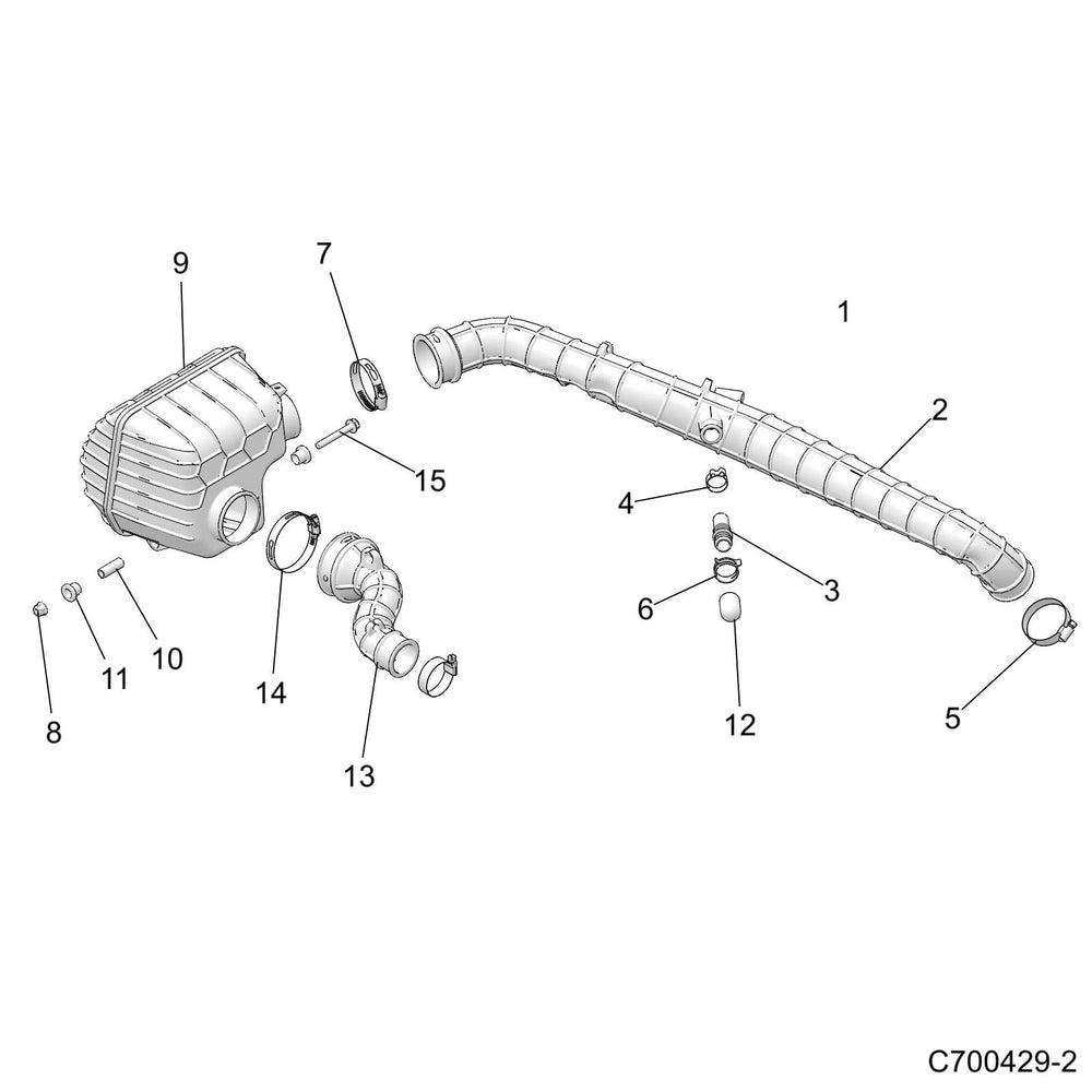 
                      
                        Polaris Off Road Engine Intake Hose, Genuine OEM Part 5416695, Qty 1
                      
                    