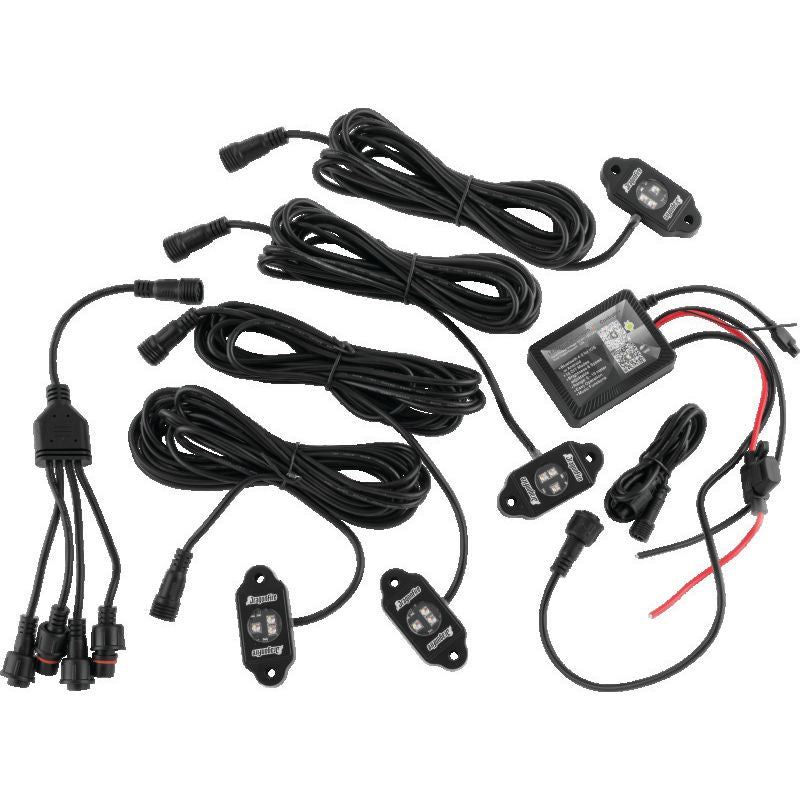 DragonFire Racing Rgb Rock Light Kit Bt 4 Pc