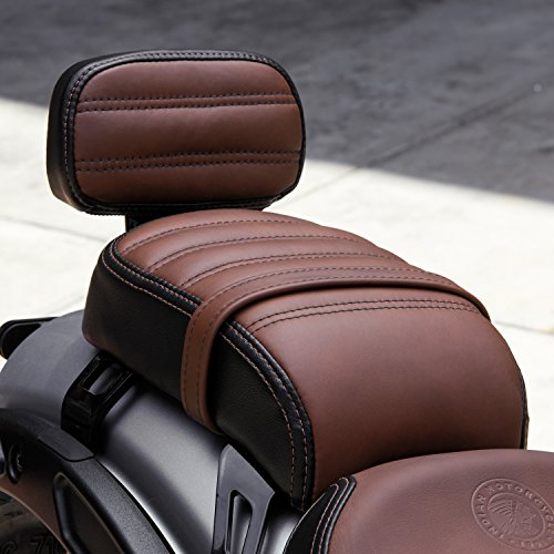 2018-2020 Genuine Indian Scout Bobber Leather Passenger Seat With Backrest 2882853-LNA