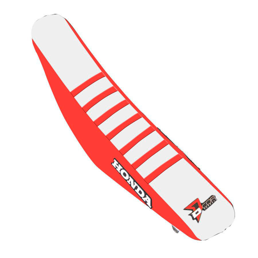 Seat Cover Red/White Red Ribs Hon