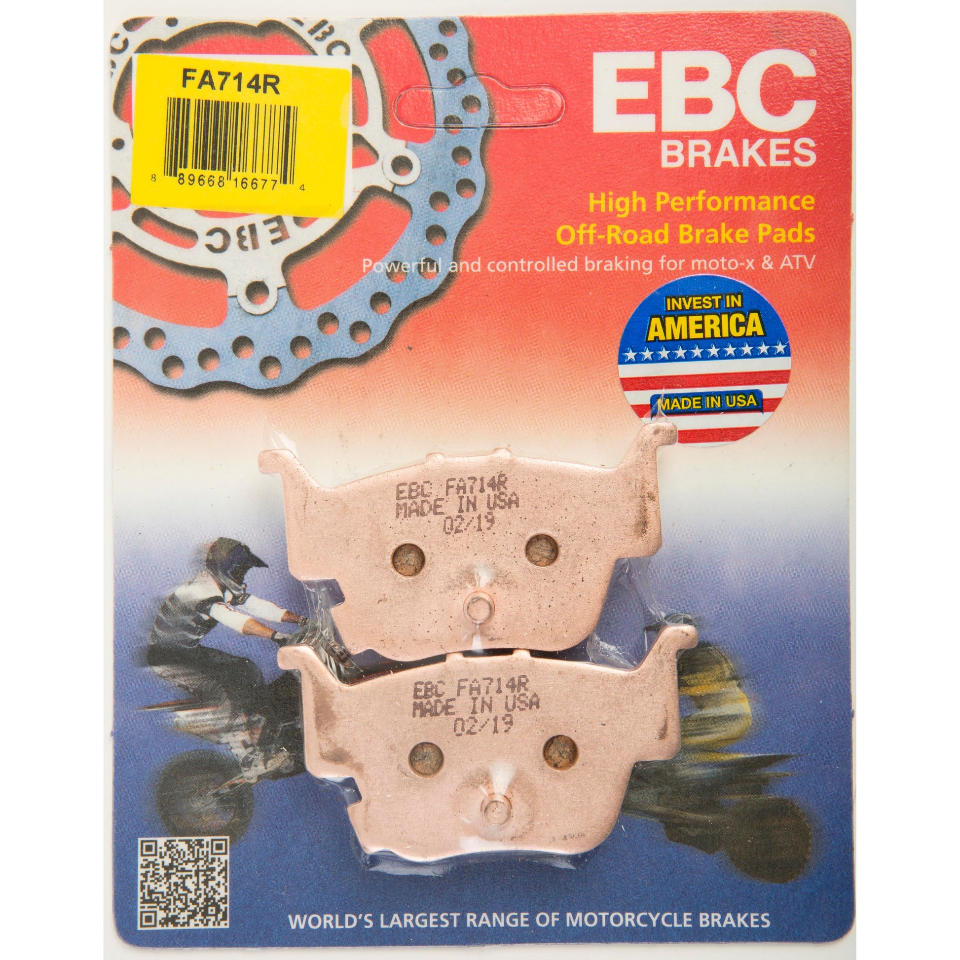 Brake Pads Fa714r Sintered R Series