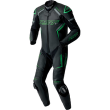 S1 D3o Suit Blk/Gry/Flo Grn Leather Lg