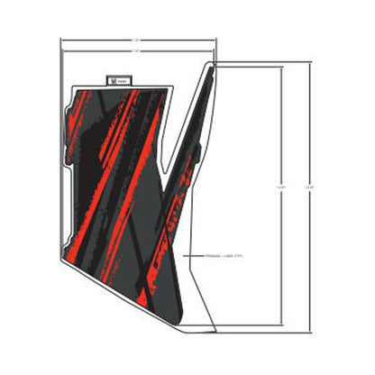 Polaris ATV Fender Decal, Rear, Right, Genuine OEM Part 7184942, Qty 1