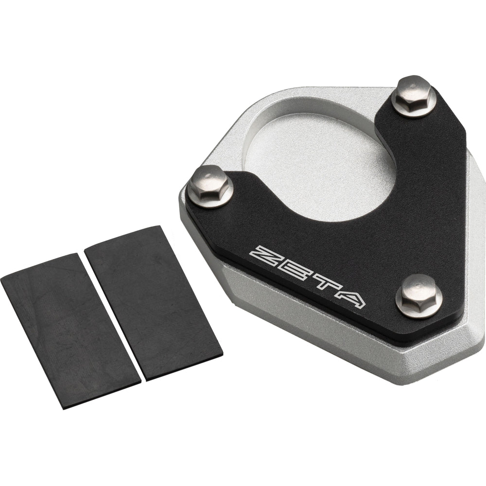 Side Stand Extender Black/Silver Kaw