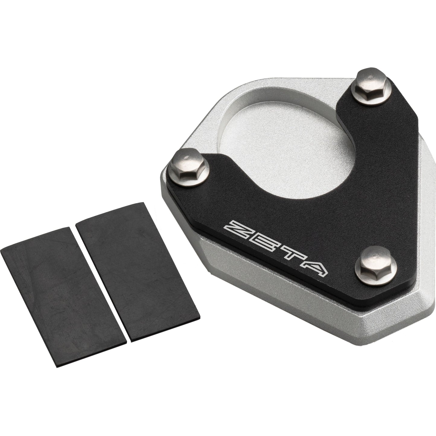 Side Stand Extender Black/Silver Kaw