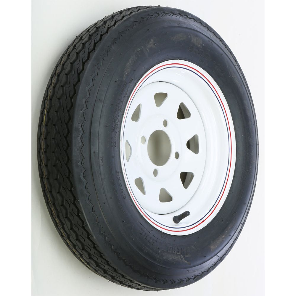 Trailer Tire And Wheel Assembly White