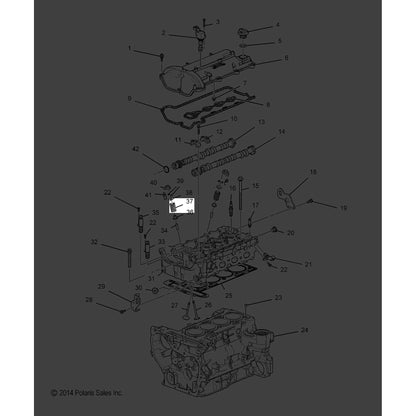 Polaris Slingshot SPRING, VALVE, Genuine OEM Part 90537032, Qty 1