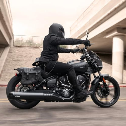 Indian Motorcycle Saddle Bag Left-Hand for Specific Scout Models, Black Waterproof Motorcycle Side Bag, Powersports Saddle Bags for Motorcycle Storage, Qty 1-2890283-VBA