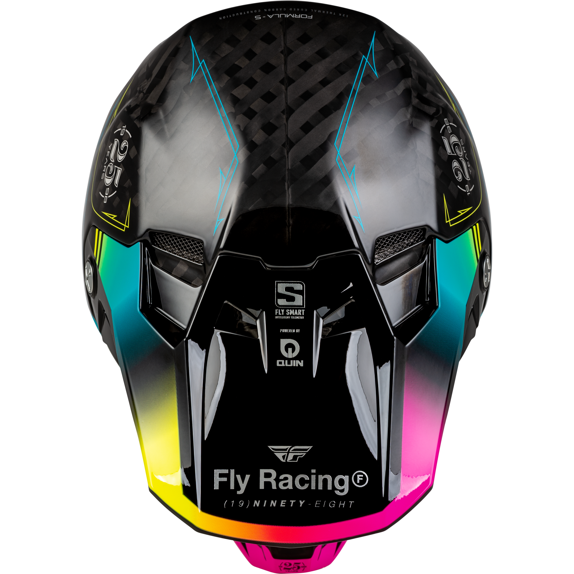 Formula S Carbon Legacy Helmet Black/Electric Blu/Fuschia 2x