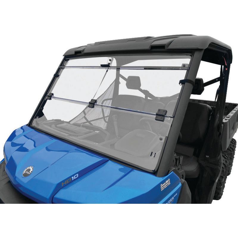 QuadBoss 16-22 Can-Am Defender HD10 Windbreak Folding Windshield