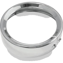 Bikers Choice FLH FLT FLHR FLD Black 7 Inch Chrome Headlight Trim Ring