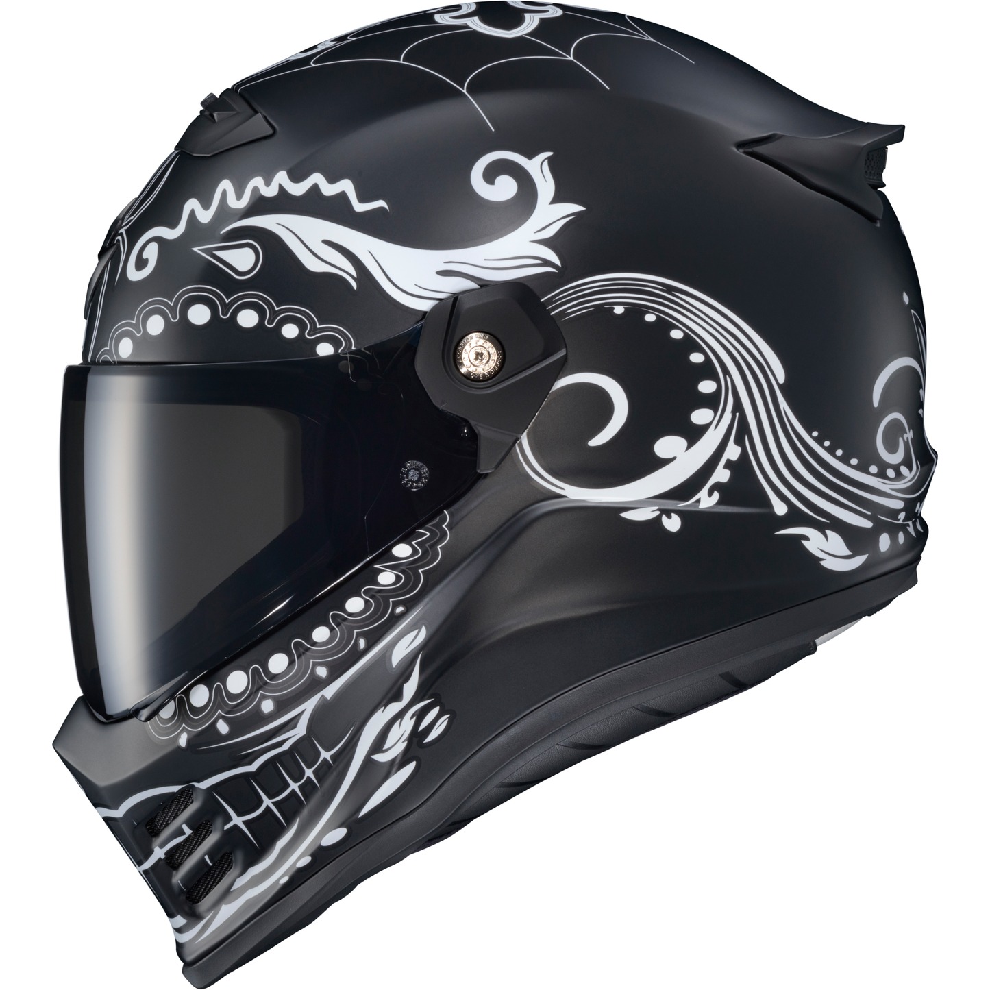 Covert Fx Full Face Helmet El Malo White/Matte Black Lg