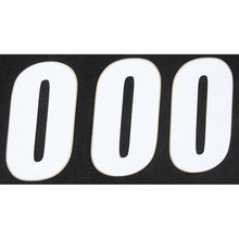 Number 0 White 4" 3/Pk