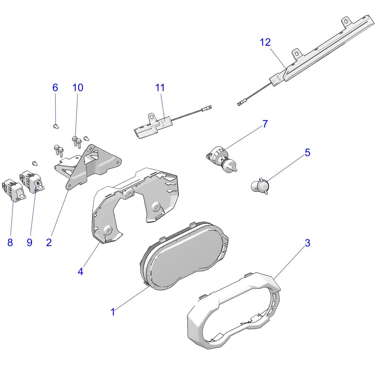 Polaris RZR Headlight Switch, Genuine OEM Part 4017992, Qty 1