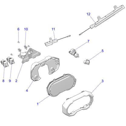 Polaris RZR Headlight Switch, Genuine OEM Part 4017992, Qty 1