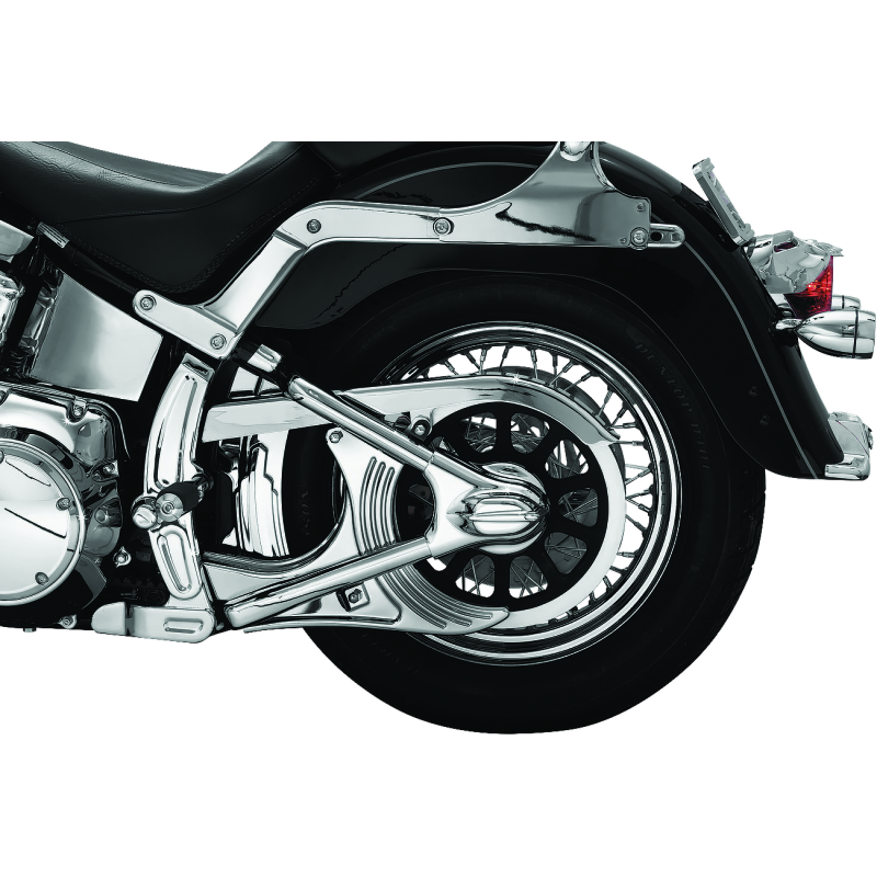Kuryakyn Boomerang Frame Covers 08-17 Softails Chrome
