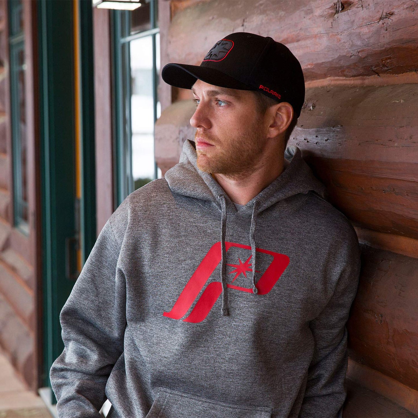 Polaris ATV Tonal Hat Black/Red