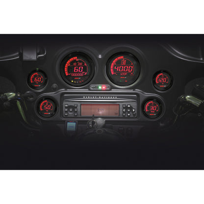 Hd 02 Series Gauge Kit Black Bezel Oil Temp
