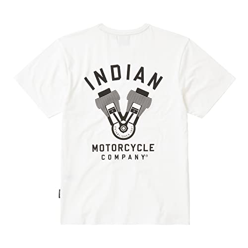 Indian Motorcycle Men's V-Twin Engine T-Shirt, White - 2862760
