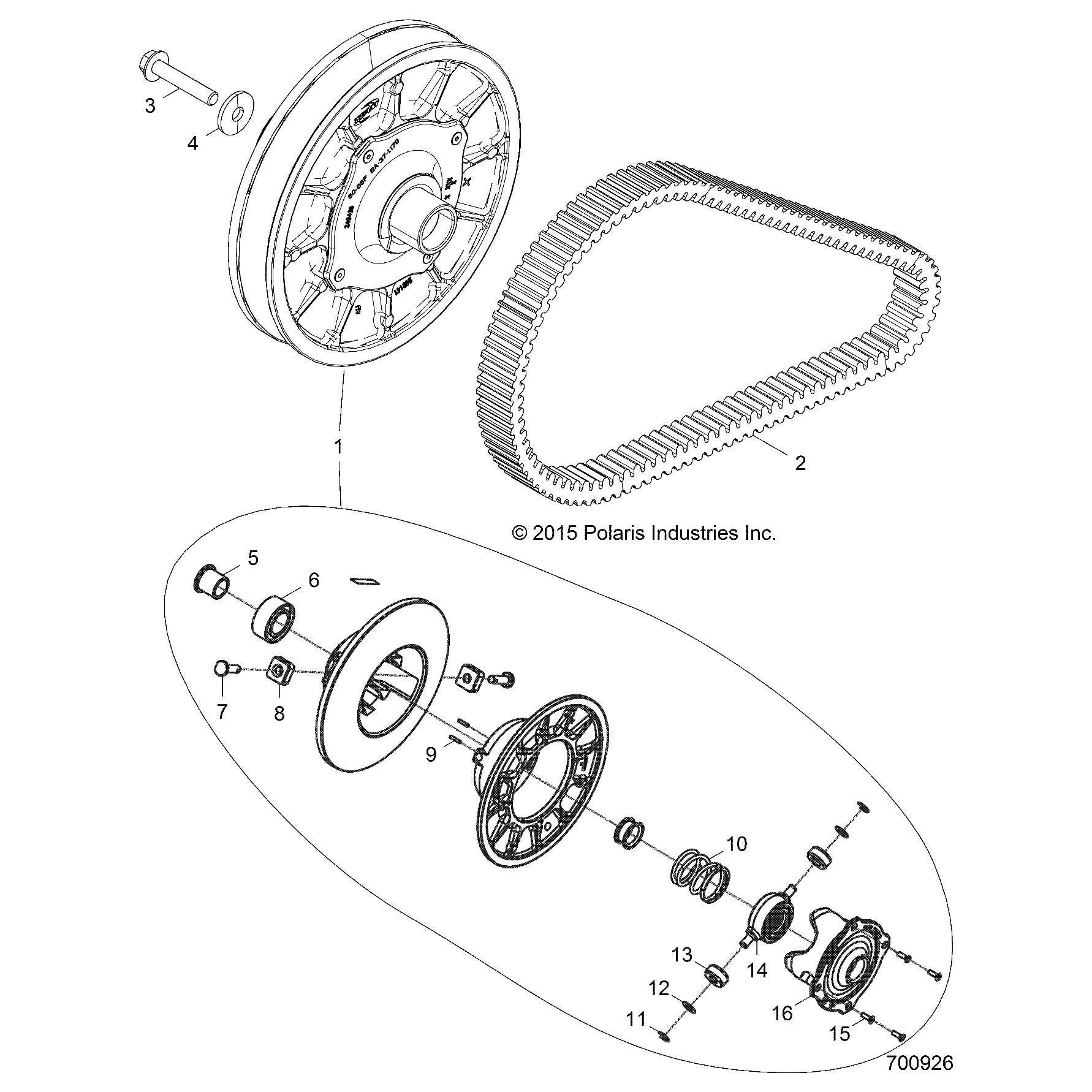 Polaris RZR Cam Assembly, XP, Genuine OEM Part 3235785, Qty 1
