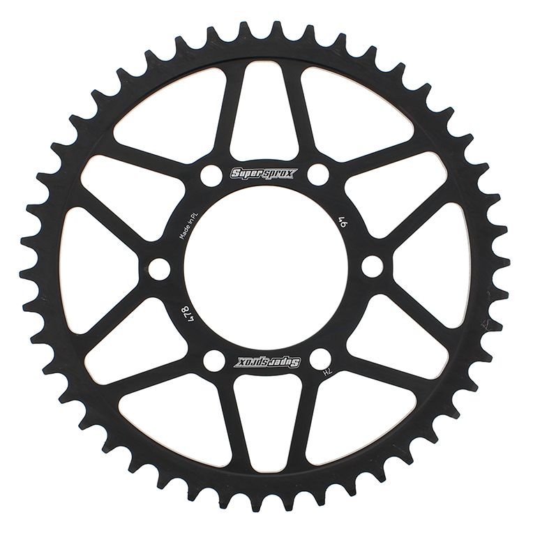 Rear Sprocket Steel 46t 520 Blk Kaw