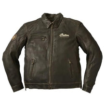 Indian Motorcycle Men's Leather Classic Riding Jacket with Removable Lining, Dark Brown - L - 286082806