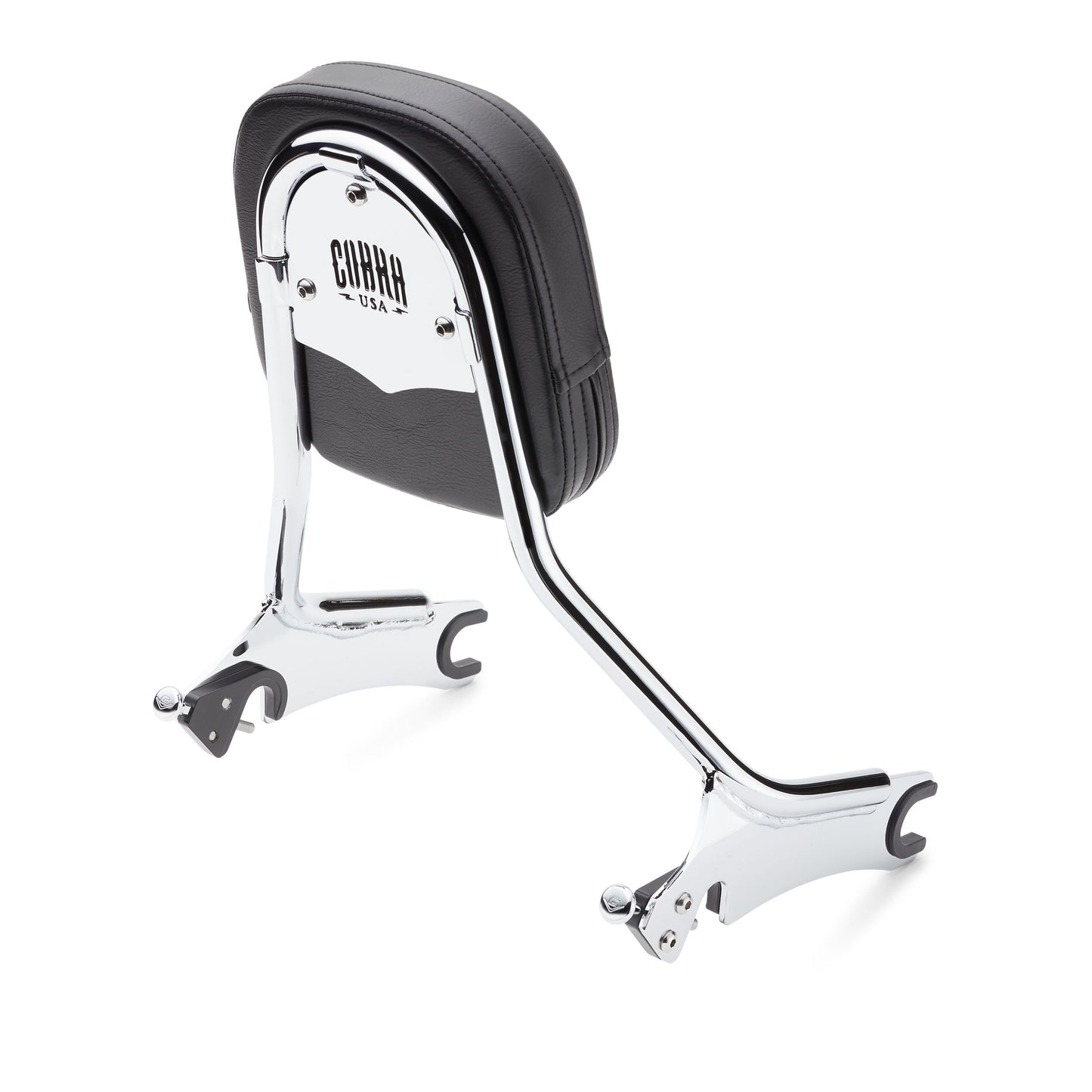 Detach Backrest Tall Med Pad Chrome Chieftain 14
