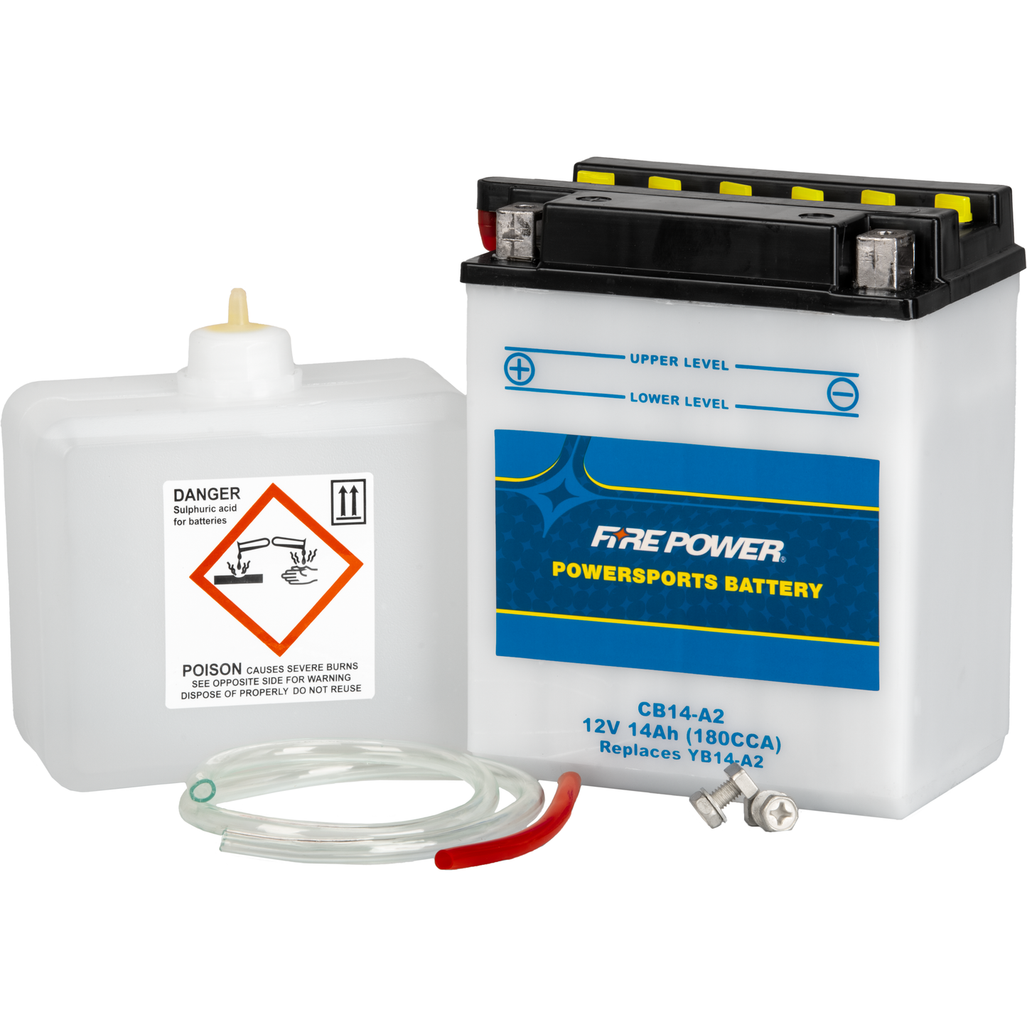 Battery W/Acid Cb14 A2 12v Heavy Duty