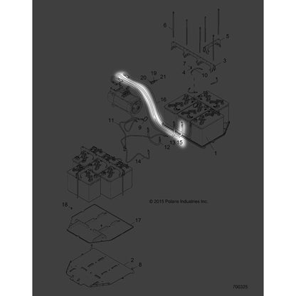 Polaris Ranger Motor Cable, V, Genuine OEM Part 4015036, Qty 1